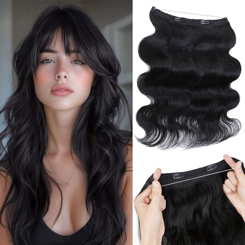 Invisible Tape In Extensions Real Hair - S-noilite Wire In Human Hair Extensions