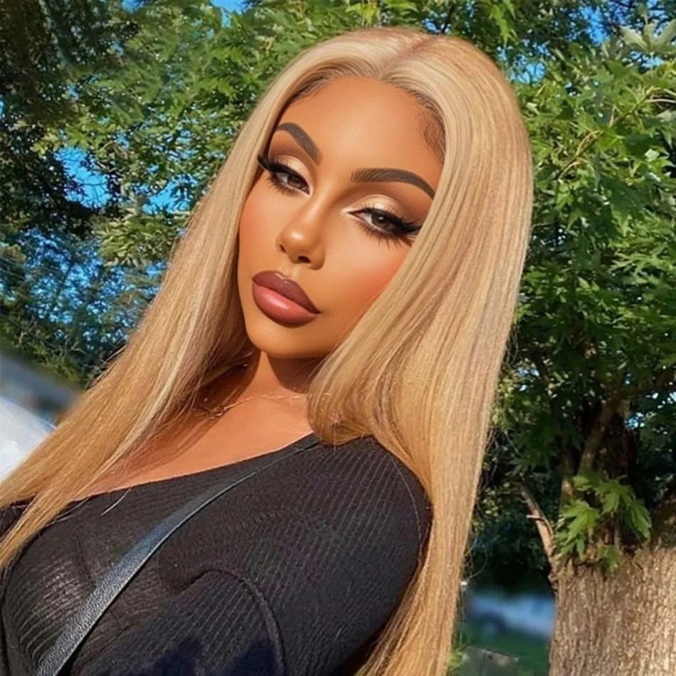 36 Inch 27 Honey Blonde Straig - огляд і ціна Hd Lace Frontal Wig Human Hair Pre Plucked