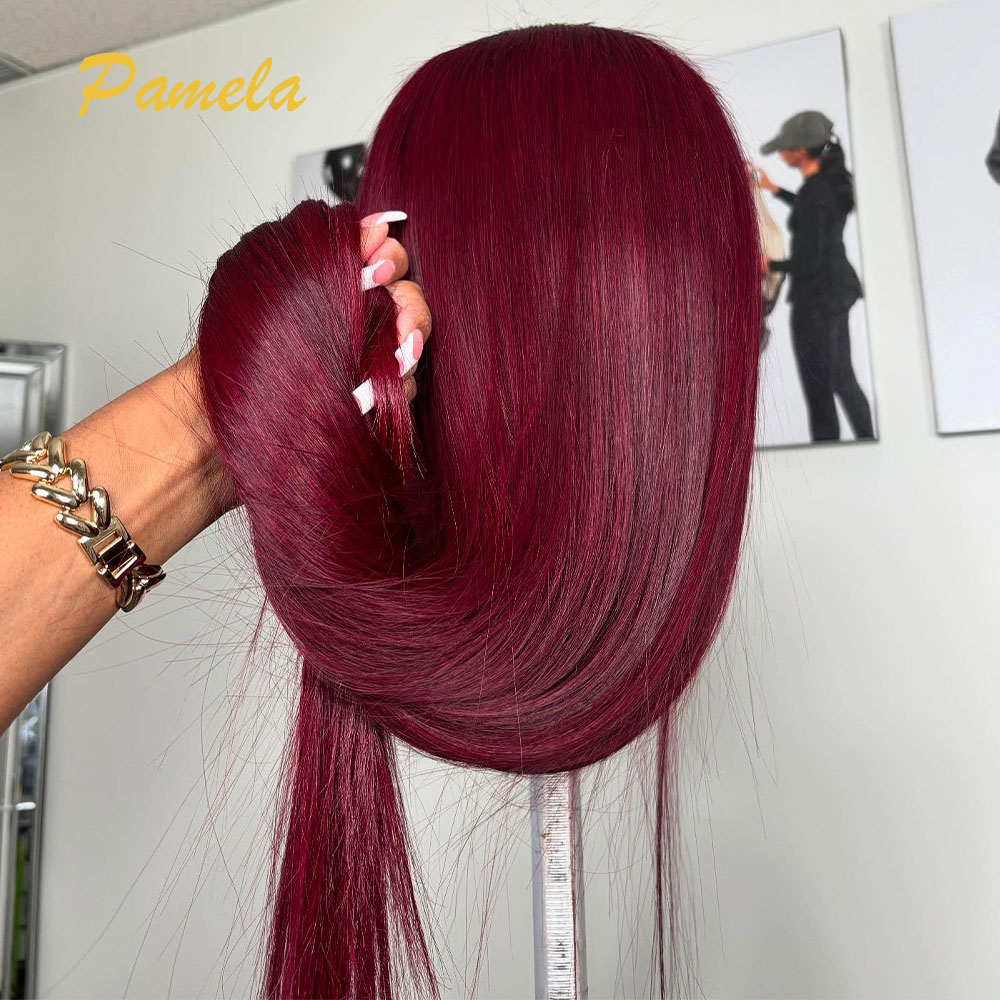 Super Double Drawn Burgundy Co - огляд і ціна Lace Front Wigs