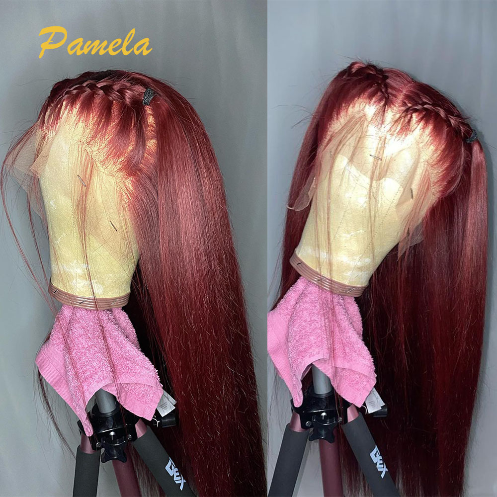 Super Double Drawn Burgundy Co - огляд і ціна Lace Front Wigs