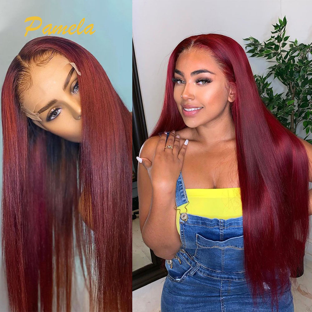 Super Double Drawn Burgundy Co - огляд і ціна Lace Front Wigs