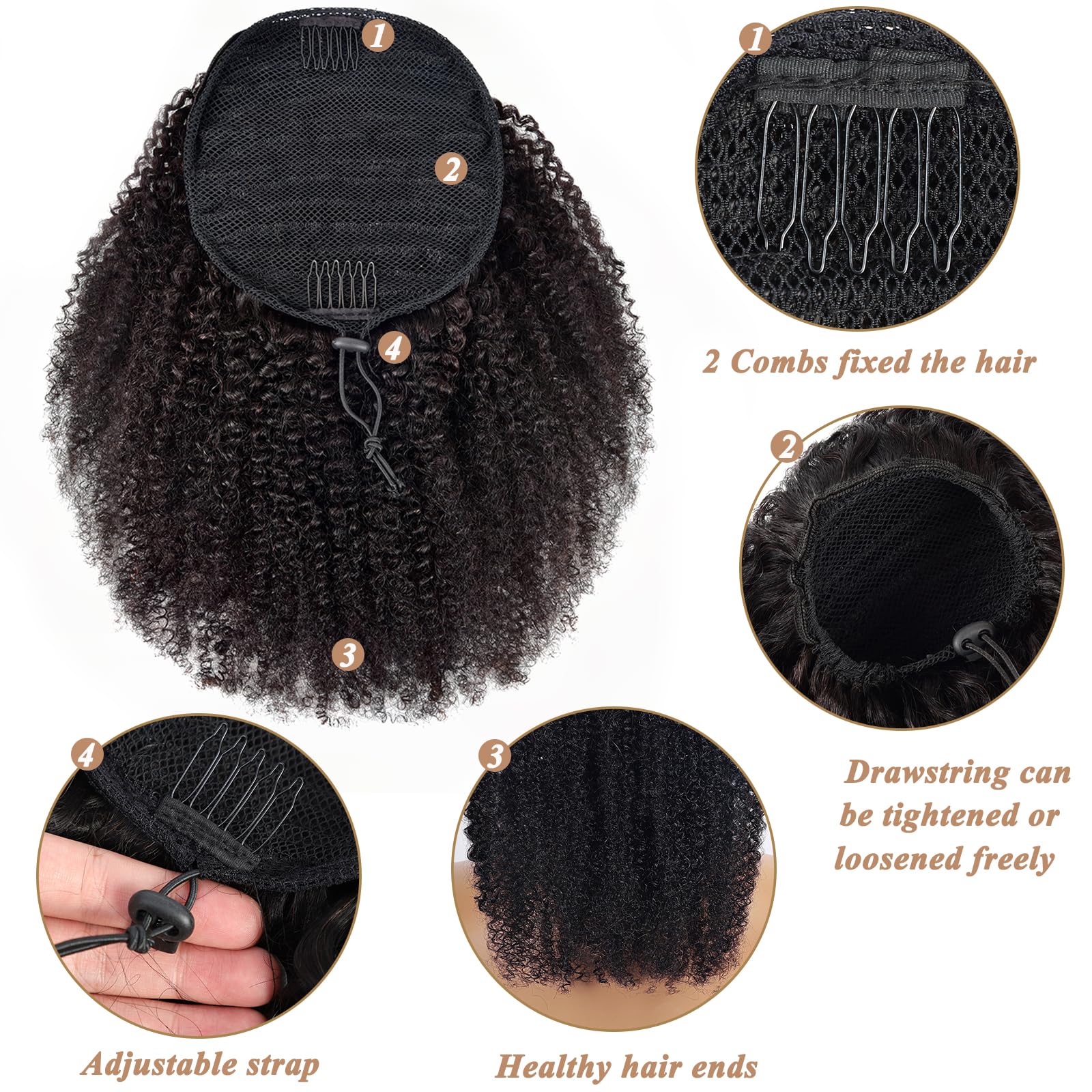 Drawsting Ponytail Extension H - огляд і ціна Seamless Clip In Hair Extensions Human Hair