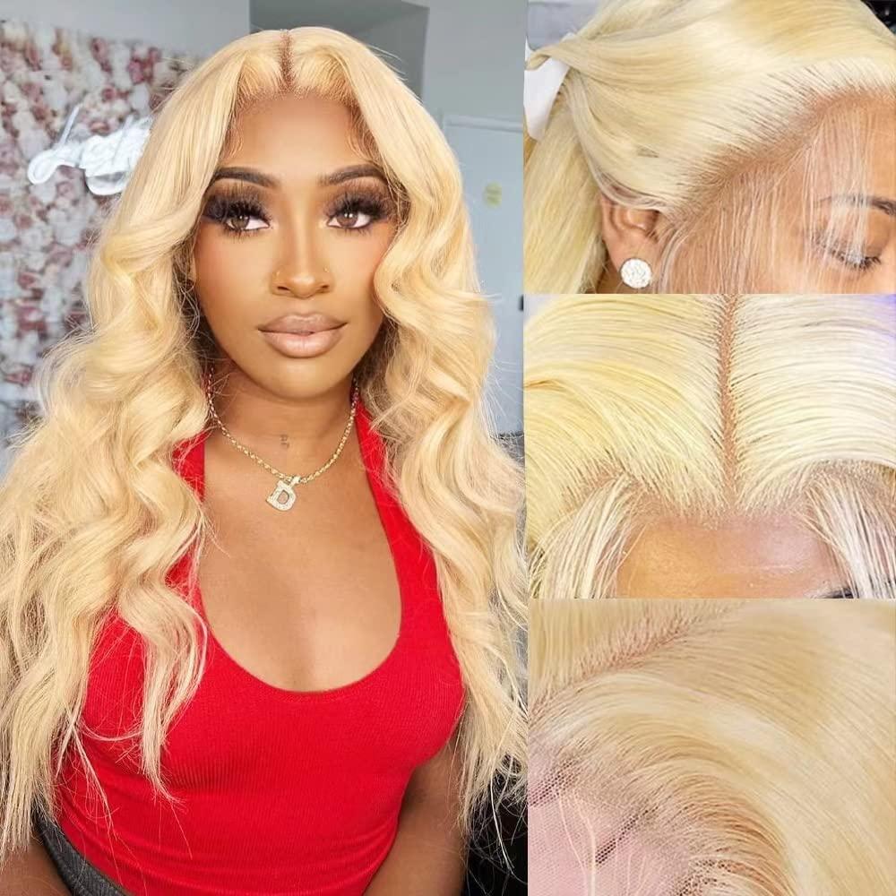 613 Lace Front Wig Human Hair  - огляд і ціна 613 Blonde Body Wave Lace Front Wig