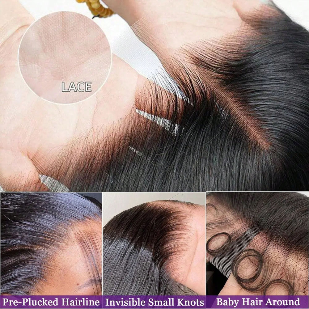 34 Inch Bone Straight Lace Fro - огляд і ціна Hd Lace Frontal Wig Human Hair Pre Plucked