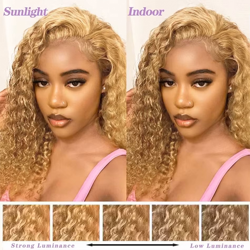 Honey Blonde Deep Wave Wigs Hu - огляд і ціна Human Hair Wigs