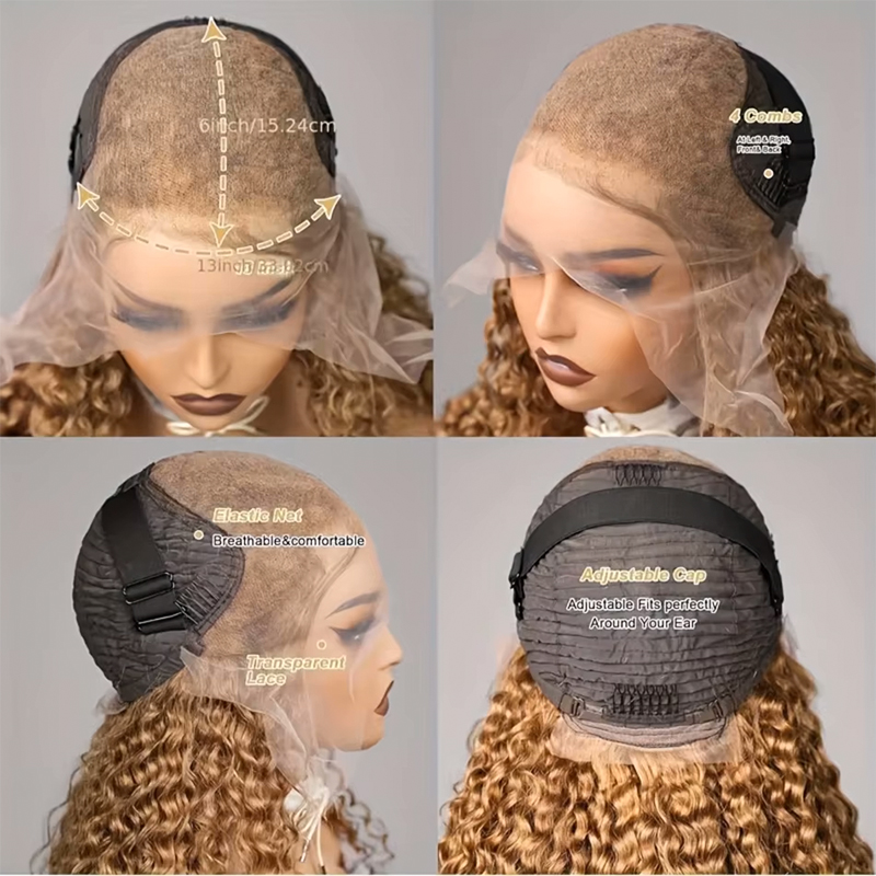 Honey Blonde Deep Wave Wigs Hu - огляд і ціна Human Hair Wigs