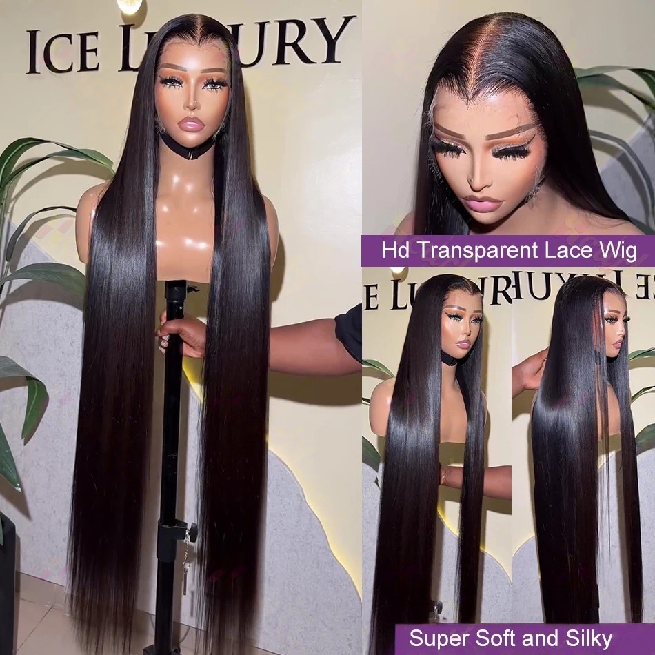 40 Inch Straight Human Hair Wi - огляд і ціна Lace Front Wigs