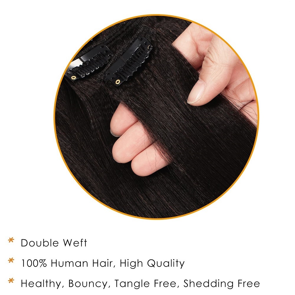 Invisible Thick Straight Clip  - огляд і ціна Seamless Clip In Hair Extensions Human Hair