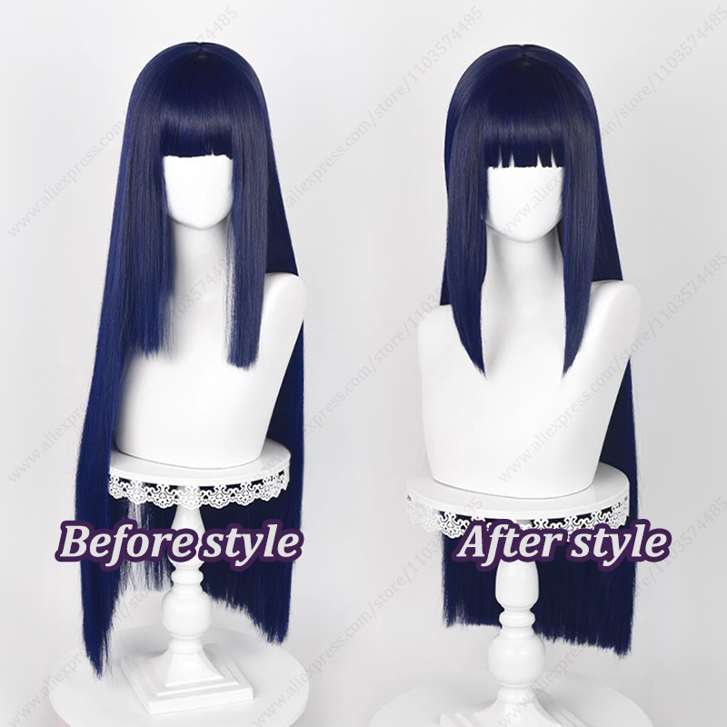 Hinata Hyuga Cosplay Wig Blue  - огляд і ціна Synthetic Braided Wigs For Black Women