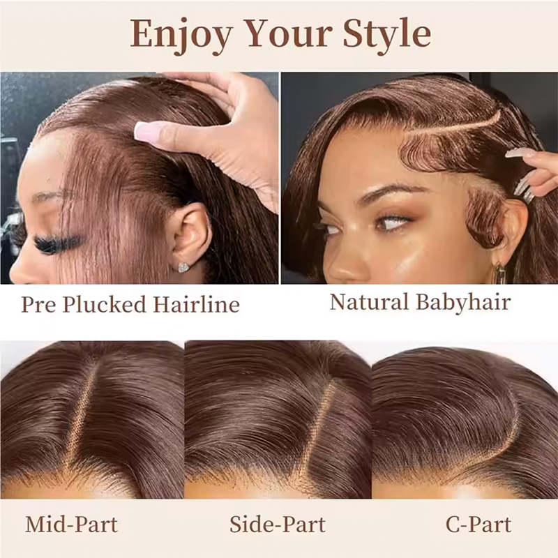 220% Density 34 Inch Chocolate - огляд і ціна Lace Front Wigs